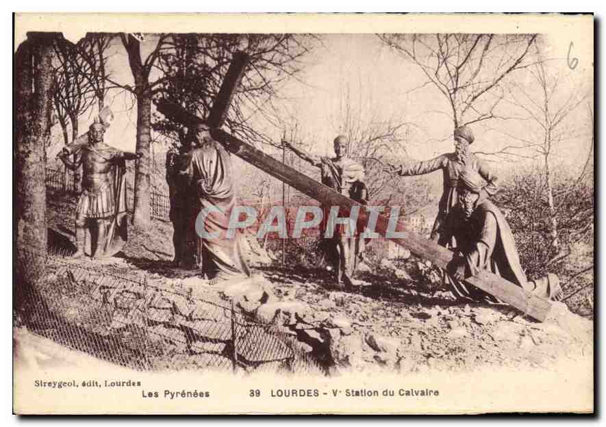 CPA Lourdes V Station du Calvaire 