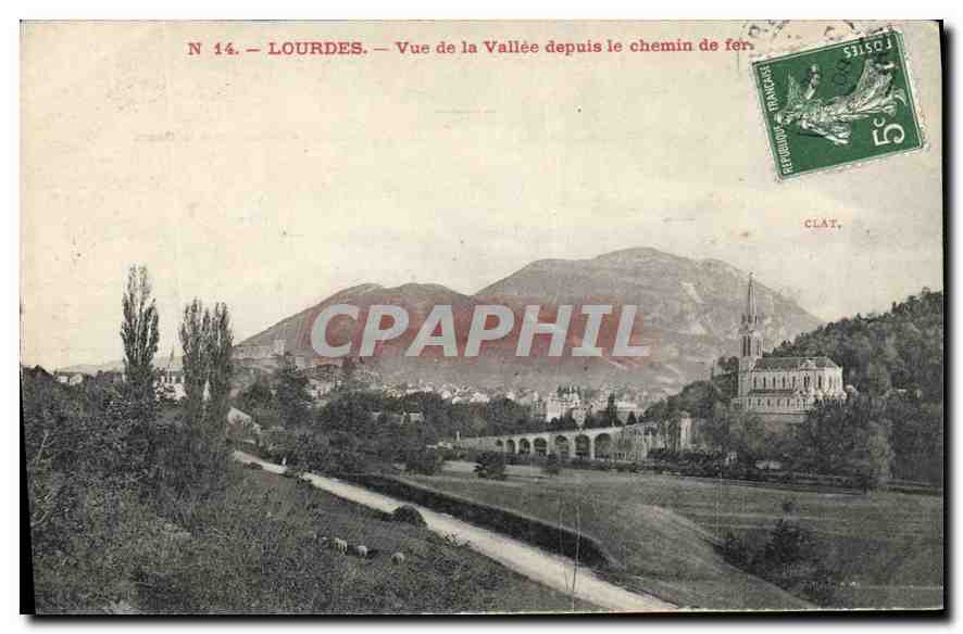 CPA Lourdes La Basilique et le Pic du Jer 
