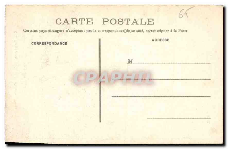 CPA Lourdes Le Calvaire  — Verso