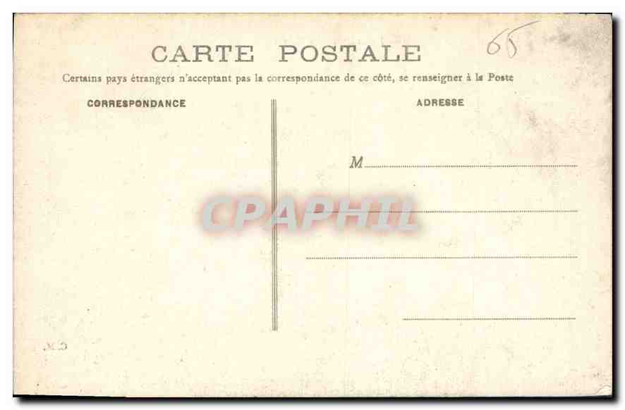 CPA Lourdes Les malades assistant au chemin de Croix  — Verso