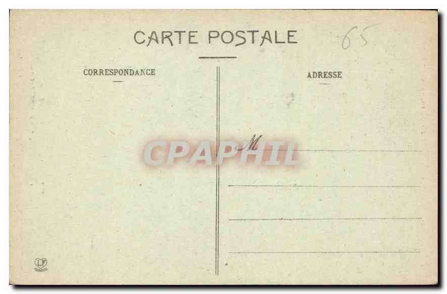 CPA Lourdes Vue prise du Chateau Fort  — Verso