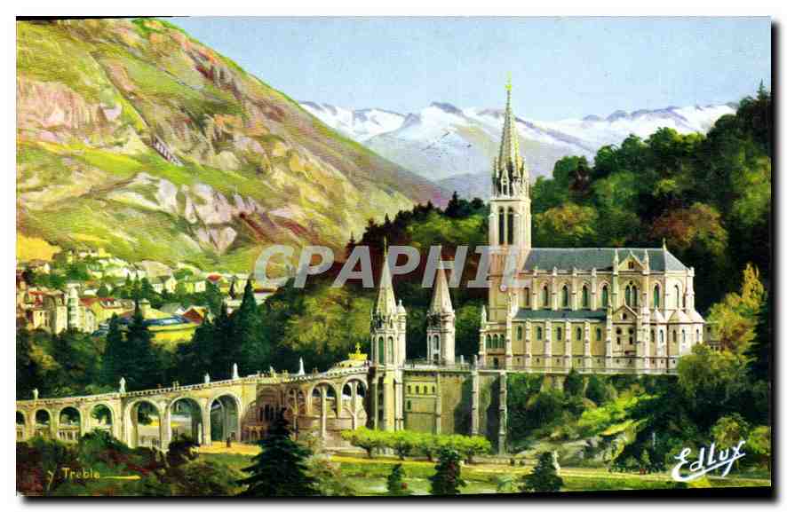 CPA Lourdes La Basilique 