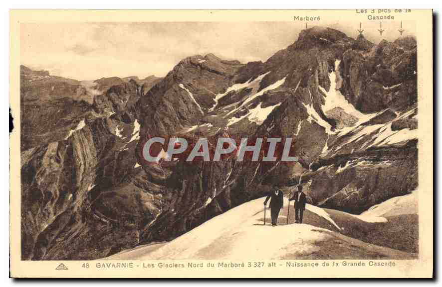 CPA Gavarnie Les Glaciers Nord du Marbore 