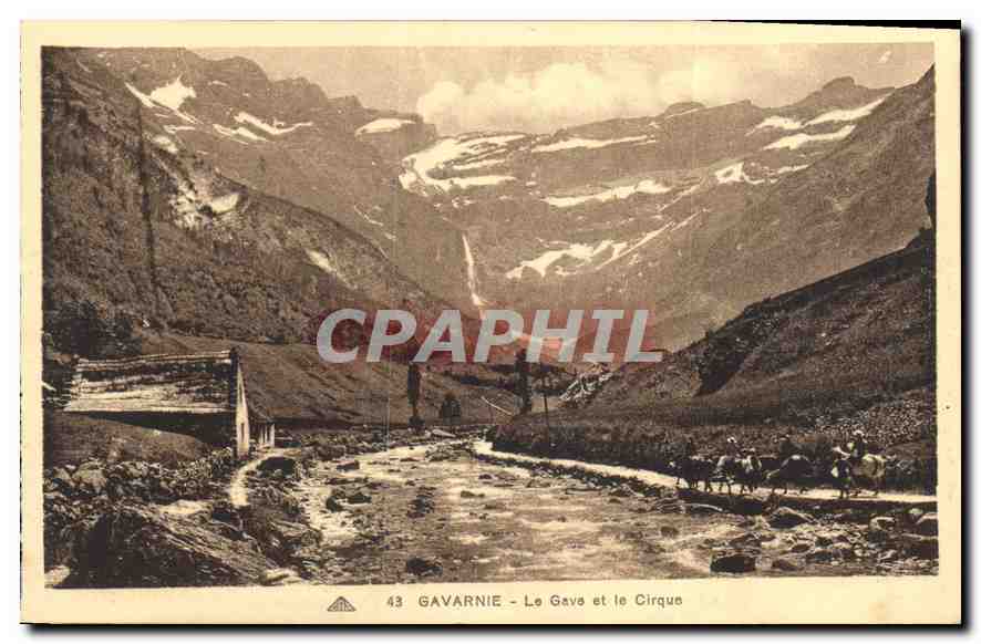 CPA Gavarnie Le Gace et le Cirque 