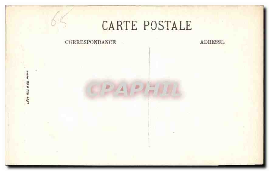 CPA Tarbes La Cathedrale La Nef  — Verso