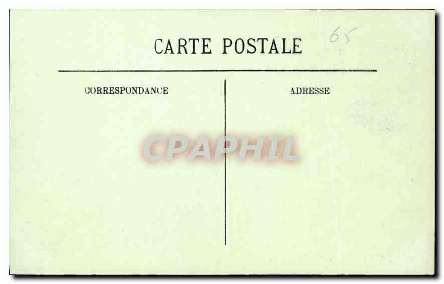 CPA Lourdes Le Chateau Fort  — Verso