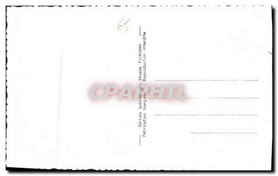 CPA Lourdes Le Chateau Fort Interieur de la Chapelle  — Verso