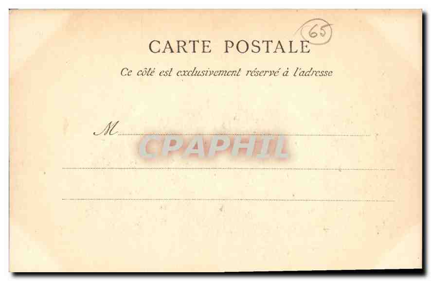 CPA Lourdes Calvaire Breton  — Verso