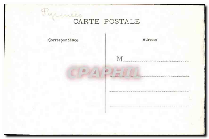 CPA Gavarnie La Breche de Roland  — Verso