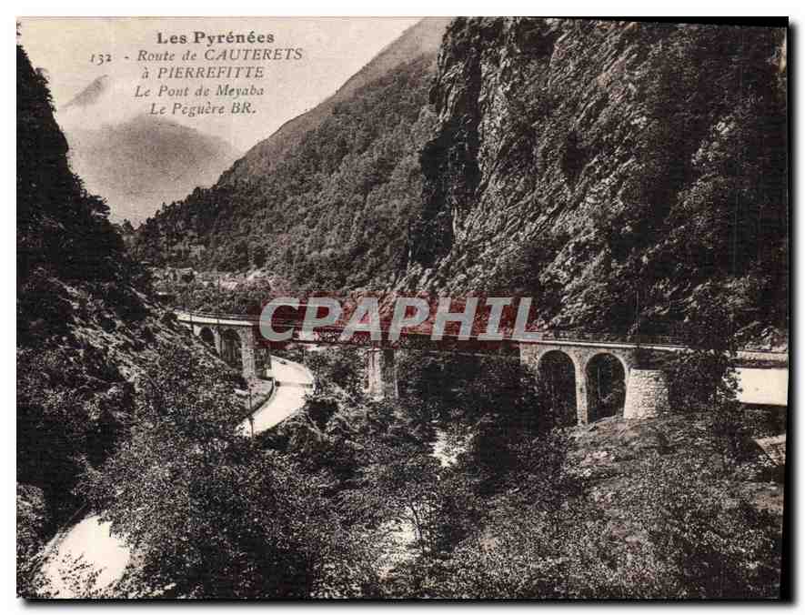 CPA Route de Cauterets a Pierrefitte Le Pont de Meyaba 