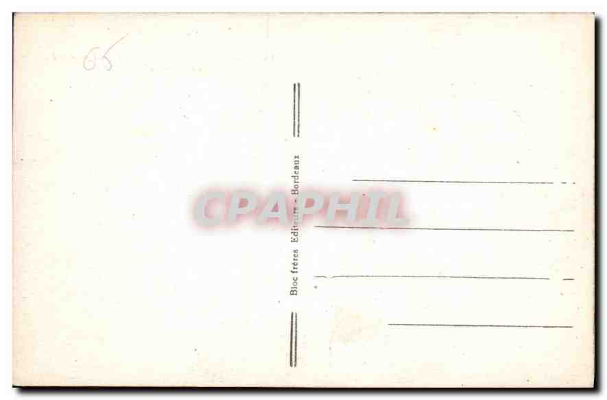 CPA Cauterets Vue generale prise de la Reine Hortense  — Verso