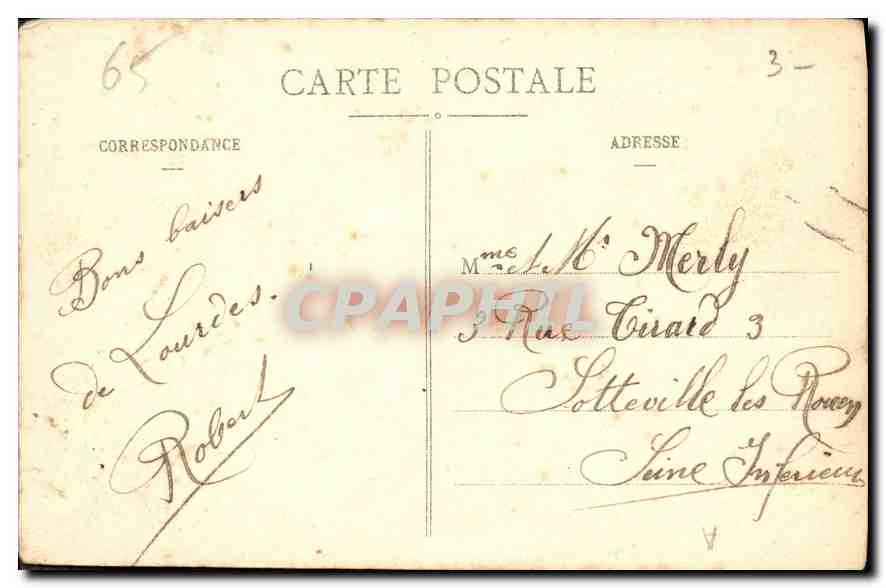 CPA Lourdes  — Verso