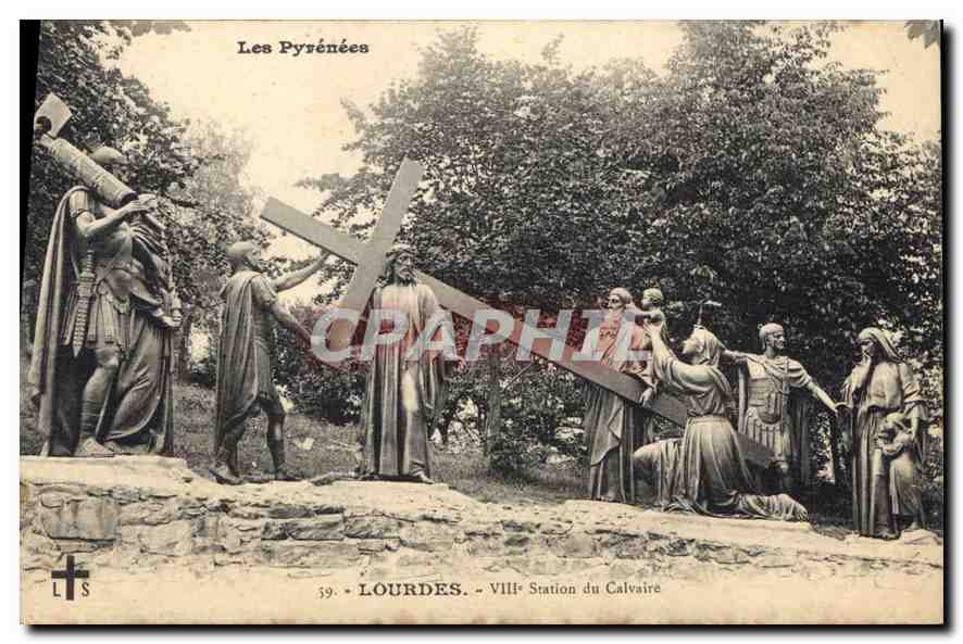 CPA Lourdes VIII Station du Calvaire 