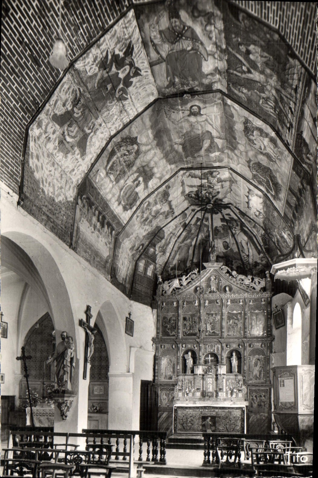 Kirche von Jezeau — Gemälde und Altar — M. Berjaud, Bordeaux
