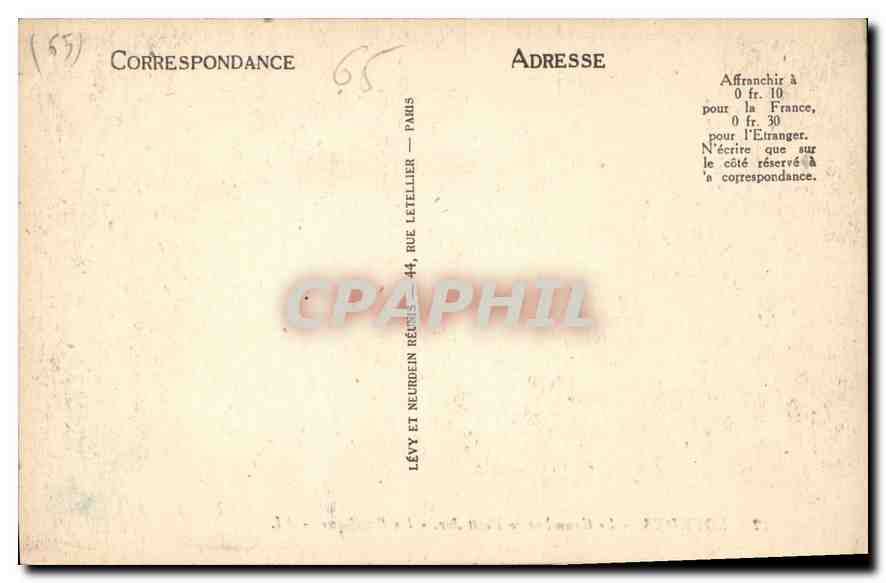 CPA Lourdes Le Grand et le Petit Jer La Basilique  — Verso
