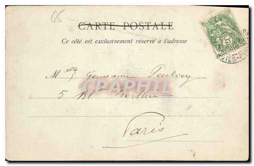 CPA Lourdes Saint Michel  — Verso