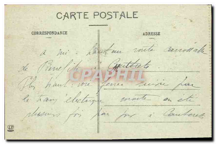 Pierrefitte — Vue générale — Route et tunnel — Les Hautes-Pyrénées — Lassouche Frères, Toulouse — Achterkant
