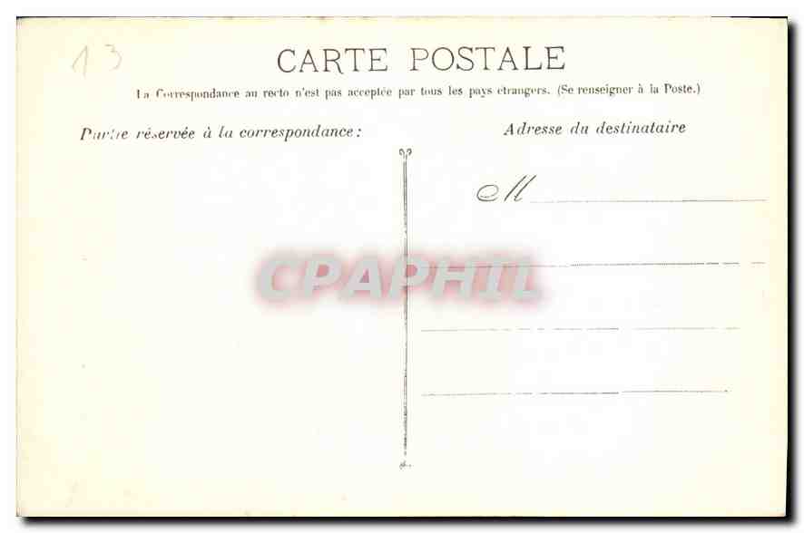 CPA Marseille Les Ascenseurs de ND de la Garde  — Verso