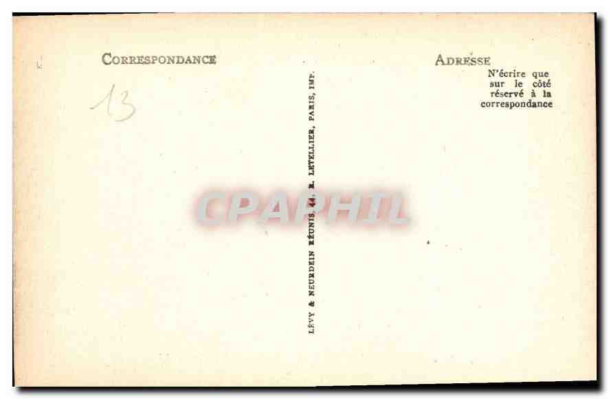CPA Marseille Le Chateau d'If et les Iles  — Verso
