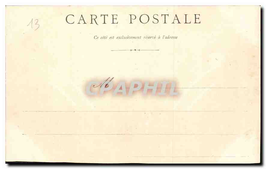 CPA Marseille Monument des Mobites  — Verso