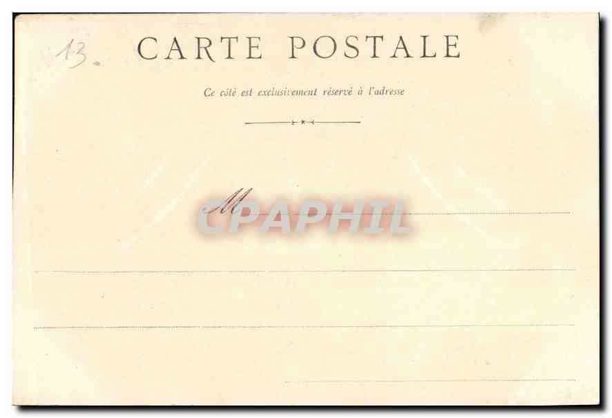 CPA Marseille Route de la Corniche  — Rückseite