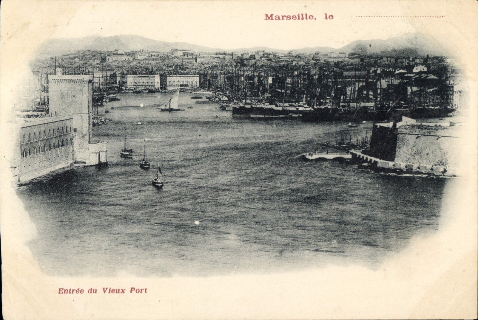 CPA Marseille Entree du Vieux Port 