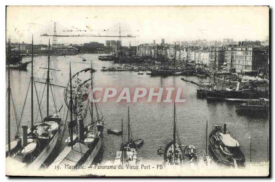 CPA Marseille Panorama du Vieux Port 