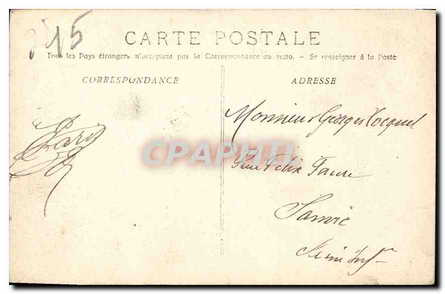 CPA Marseille Ascenseurs et ND de la Garde  — Verso