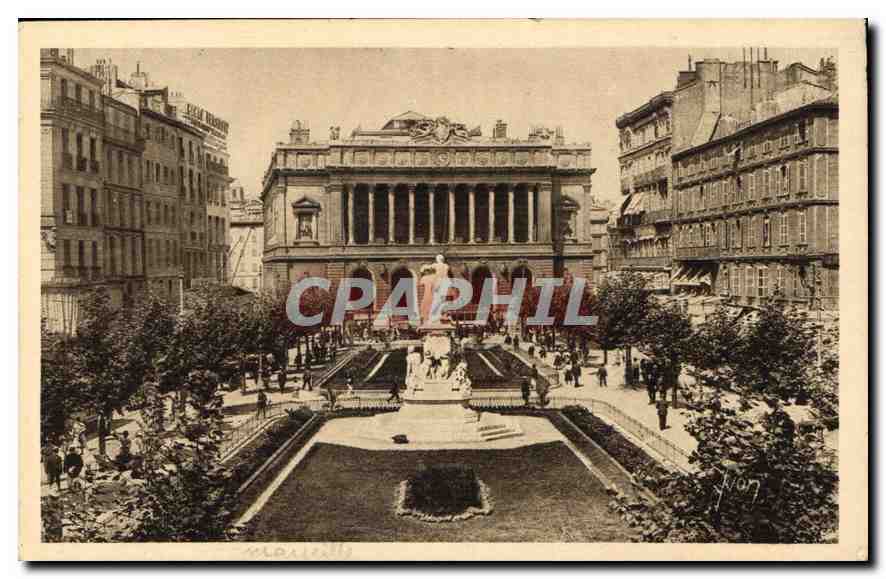 CPA Marseille La Place de la Bourse 