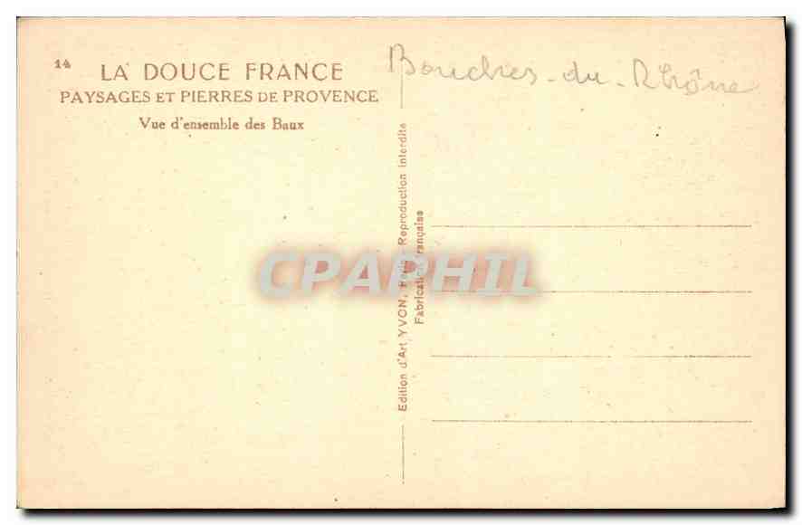 Vue d'ensemble des Baux — Paysages et Pierres de Provence — Édition d'Art YVON, Éditions YVON, France — Reverso