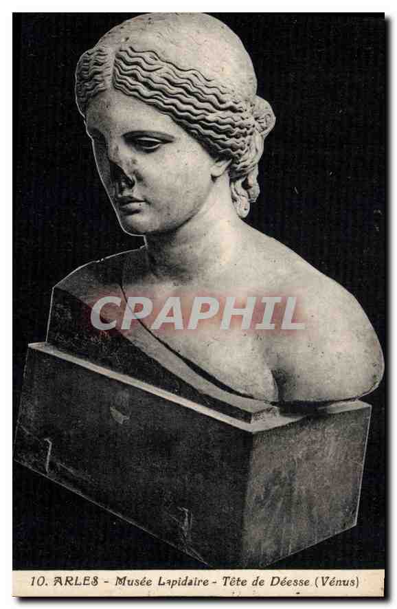 CPA Arles Musee Lapidaire Tete de Deese Venus 