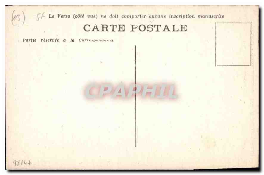 CPA Arles Musee Lapidaire Tete de Deese Venus  — Verso