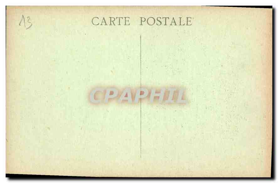 CPA Marseille Eglise des Reformes et Monument des Mobiles  — Verso