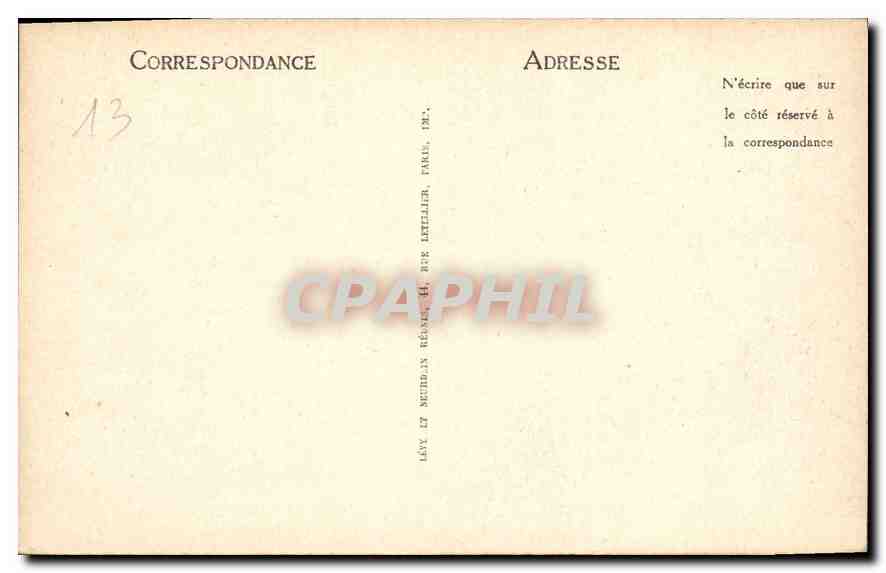 CPA Marseille Notre Dame de la Garde  — Rückseite