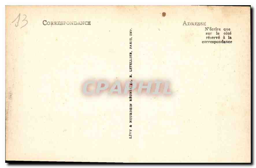 CPA Marseille le Chateau d'If et les Iles  — Rückseite