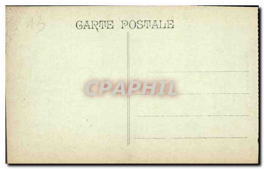 CPA Marseille Palais Longchamp  — Verso