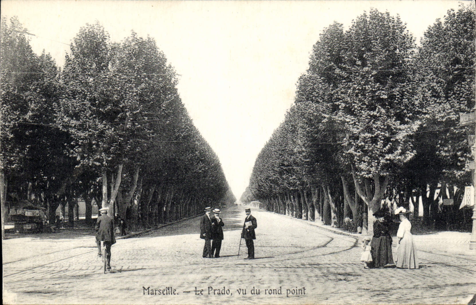 CPA Marseille le Prado vu du rond point 