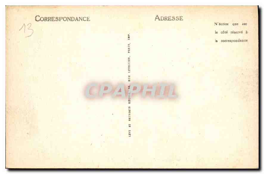 CPA Marseille Panorama vu a Vol d'Oiseau  — Rückseite