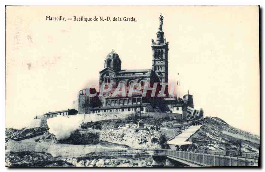 CPA Marseille Basilique de N d de la Garde 