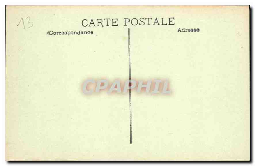 CPA Marseille Basilique de N d de la Garde  — Rückseite