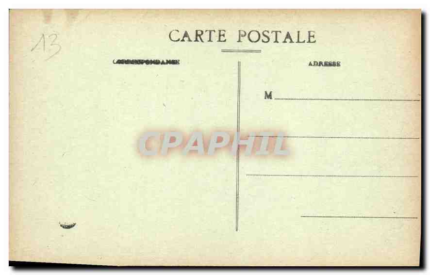 CPA Marseille Ascenseur de Notre Dame de la Garde  — Rückseite