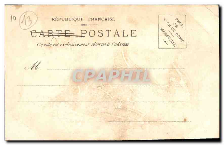 CPA Marseille Ascenseurs de N D de la Garde  — Rückseite