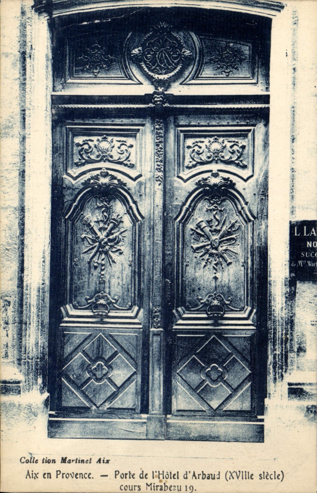 Tor zur Arbaud-Hotel — Aix-en-Provence — Sammlung Martinet Aix