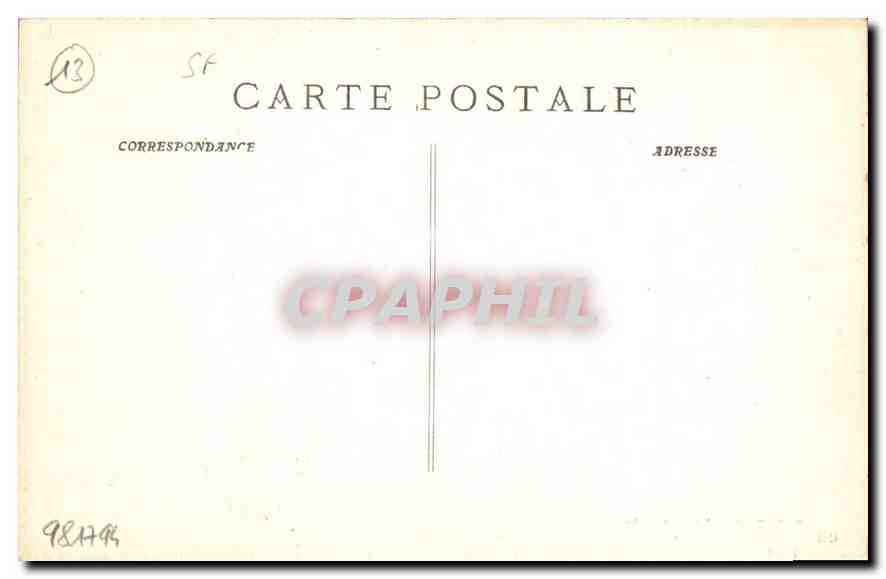 CPA Saint Victor Catacombes de St Lazarc et Ste Madeleine  — Verso