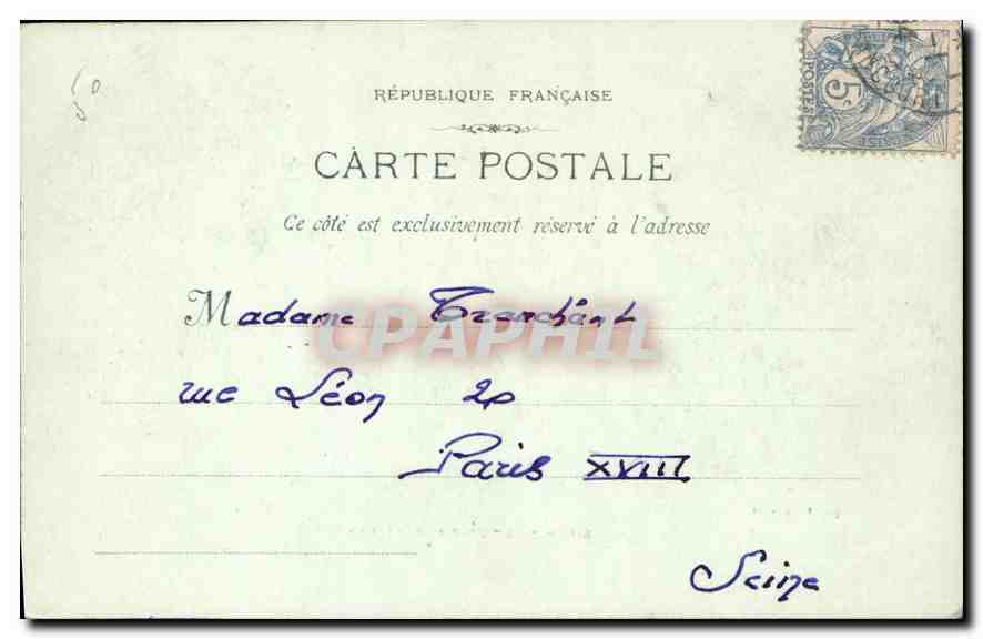 CPA Marseille le Fort St Jean  — Verso