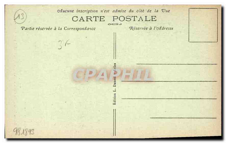 Arles — Détails du Portail de l'Église Saint-Trophime — Édition L. Dancet, n°35 — Rückseite