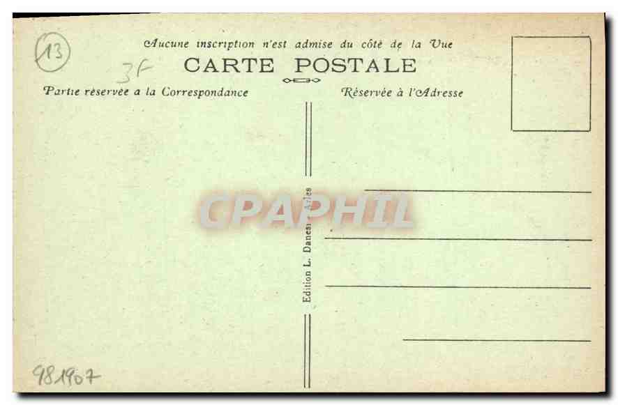 CPA Arles Cloitre Saint Trophime Baiser de Judas la Cene Lavement des Pieds  — Verso