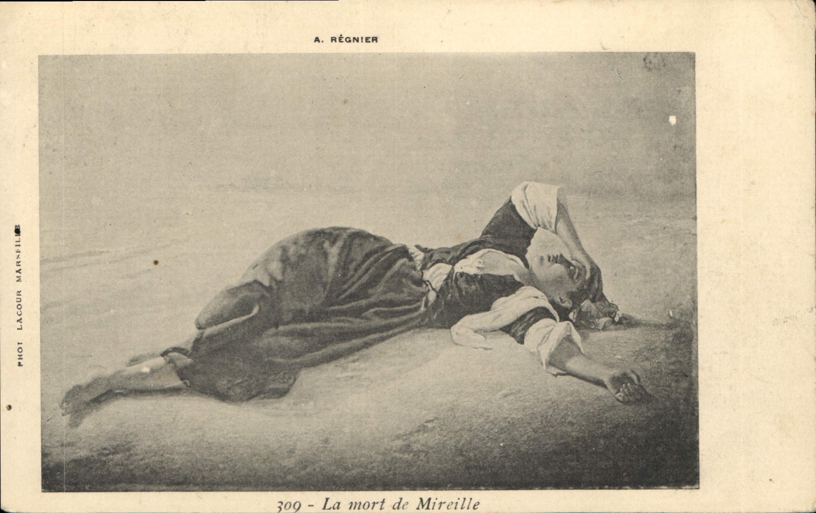 CPA Regniere la mort de Mireille 