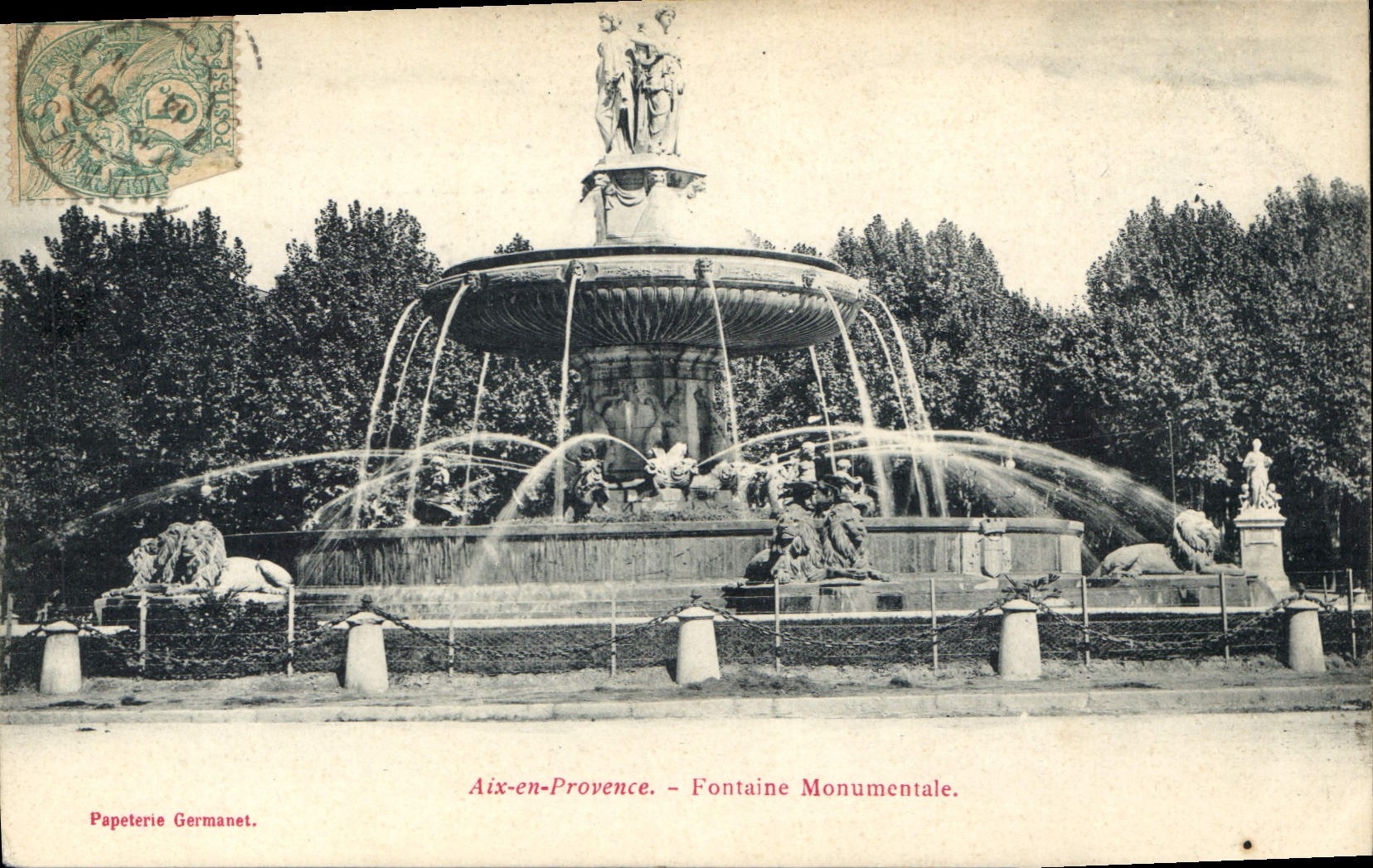 Aix-en-Provence — Fontaine Monumentale — Papeterie Germanet