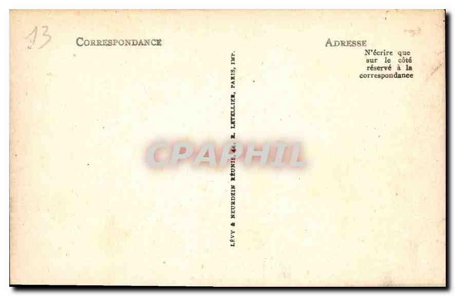 CPA Marseille le Chateau d'If et les Iles  — Verso